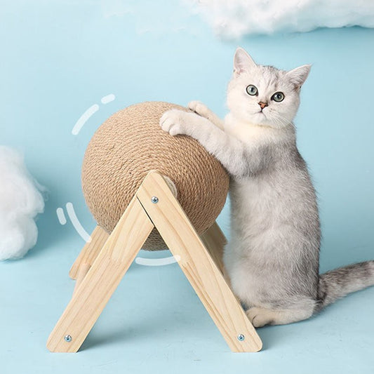 Sisal Rope Cat Scratching Ball Toy: Durable Paw Grinding & Playtime Fun for Your Feline Friends